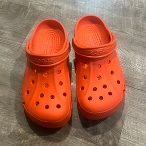 Orange crocs M7 W9